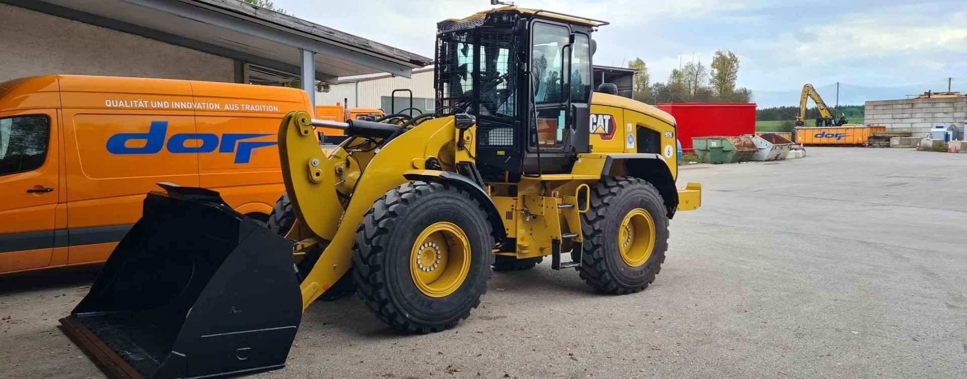 Ein neuer Radlader ergänzt den Dorr Fuhrpark am Standort Kaufbeuren