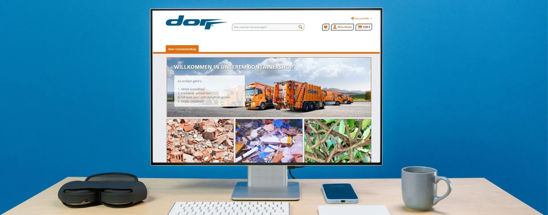 Der neue Dorr Containershop für Privatkunden ist online