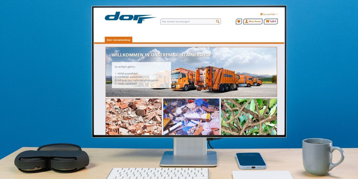 Der neue Dorr Containershop für Privatkunden ist online