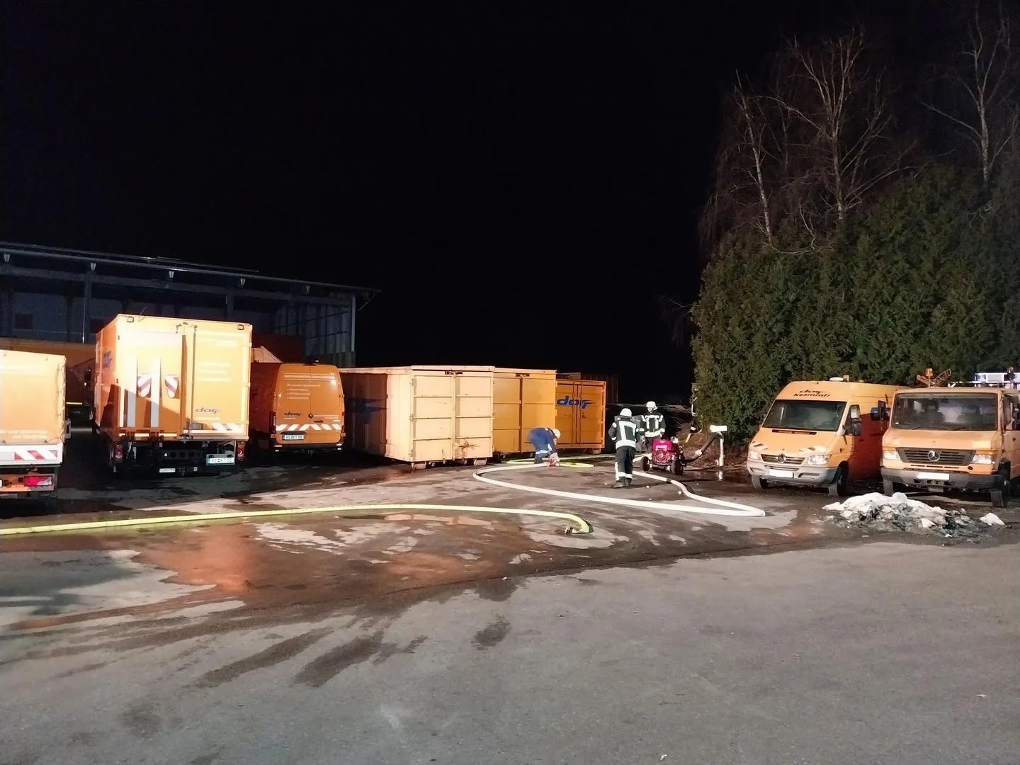 Dorr stellt Betriebsgelände in Kaufbeuren für Feuerwehrübung zur Verfügung