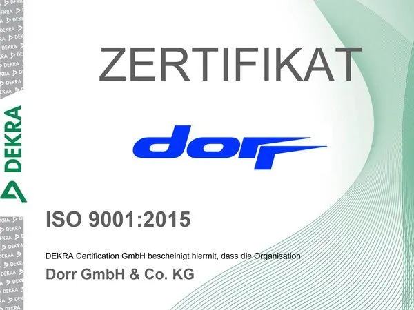 dorr-historie-kempten-zertifikat-iso-dorr-gmbh-und-co-kg